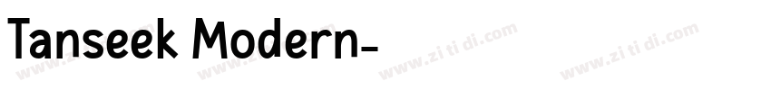 Tanseek Modern字体转换 Tanseek Modern字体转换